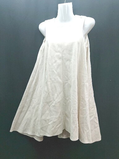 ◇ JILLSTUART スリーブレス バックジップ 裏地なし カジュアル ひざ丈 ワンピース サイズ0 アイボリー レディース E 【中古】 ◇ JILLSTUART スリーブレス バックジップ 裏地なし カジュアル ひざ丈 ワンピース サイズ0 アイボリー レディース E 【中古】