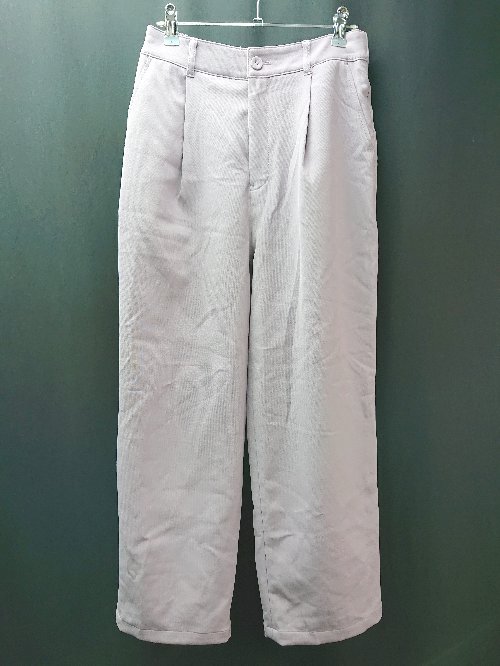 ◇ LEPSIM フロントファスナー シンプル 大人カジュアル スラックス サイズM パープル レディース E 【中古】