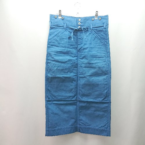 ◇ ◎ JOHNBULL フロントファスナー シンプル 大人カジュアル ロング丈 フレア スカート サイズM ブルー レディース E 【中古】 ◇ ◎ JOHNBULL フロントファスナー シンプル 大人カジュアル ロング丈 フレア スカート サイズM ブルー レディース E 【中古】