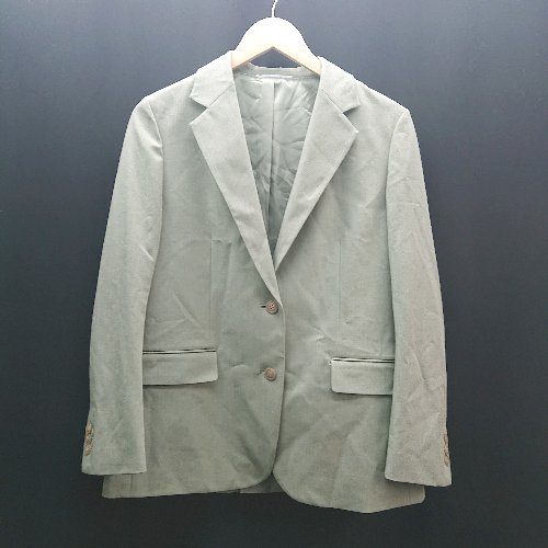 ◇ UNIQLO カジュアル シンプル オフィス フォーマル 長袖 テーラードジャケット サイズM ライトグリーン レディース E 【中古】 ◇ UNIQLO カジュアル シンプル オフィス フォーマル 長袖 テーラードジャケット サイズM ライトグリーン レディース E 【中古】