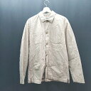 ◇ GENARAl WORKS フロントボタン オーバーサイズ カジュアル 長袖 ジャケット サイズ48 ベージュ メンズ E 【中古】