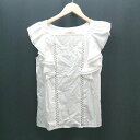 ◇ ◎ Maglie フリル シャツ きれいめ オフィスカジュアル シンプル 半袖 ブラウス サイズ9 ホワイト レディース E 【中古】(4)