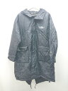 ■ GU x UNDERCOVER コラボ フード バックプリント ジップアップ 中綿 長袖 ジャケット サイズS ブラック レディース E 【中古】