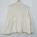 フクワウチで買える「◇ JEANS FACTORY Clothes ハイネック ケーブル 起毛 ストレッチ 秋冬物 長袖 ニット サイズF ベージュ レディース E 【中古】」の画像です。価格は1,197円になります。