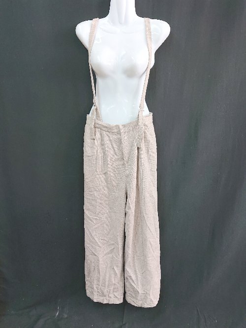 ◇ SonnyLabel サニーレーベル ワイド サロペット 2タック オ-ルインワン サイズ38 ベ-ジュ系 レディ-ス E 【中古】