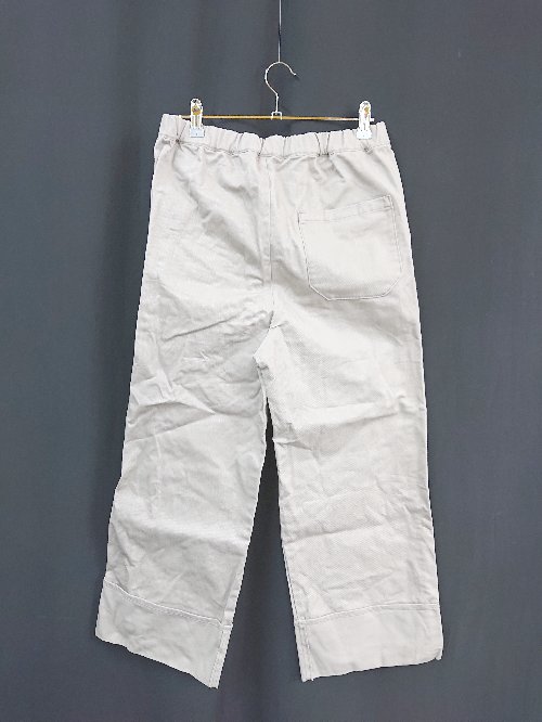 ◇ mizuiroind ミズイロインド ロ－ルアップ ワイド ウエストゴム パンツ サイズ1 ベ－ジュ系 レディ－ス E 【中古】