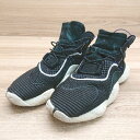 ◇ adidas アディダス APE779001 厚底ソール メッシュ素材 ハイカットスニーカー サイズ24.5 ブラック レディース E 【中古】(4)