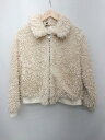 ◇ H&M エイチ アンド エム ボア ふわふわ かわいい 長袖 ブルゾン ジャンパー サイズL オフホワイト系 レディース P 【中古】(4)