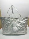 ◇ John&Jane 1/2HALF メタリック シンプル トート ハンド バッグ シルバー レディース P 【中古】