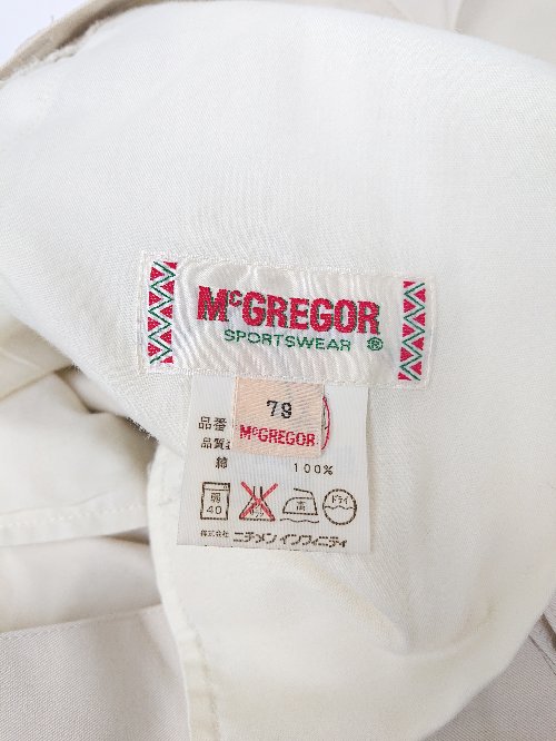 ◇ McGREGOR マックレガー 無地 コットン100% パンツ サイズ79 ベージュ メンズ P 【中古】