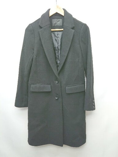 ◇ BLISS POINT ブリスポイント ウール混 シンプル 通勤 OL 長袖 コート サイズL ブラック レディース P 【中古】 ◇ BLISS POINT ブリスポイント ウール混 シンプル 通勤 OL 長袖 コート サイズL ブラック レディース P 【中古】