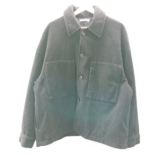 ■ Wego ウィゴー 裏地ナイロン シンプル 長袖 シャツジャケット サイズL ブラック メンズ E 【中古】 ■ Wego ウィゴー 裏地ナイロン シンプル 長袖 シャツジャケット サイズL ブラック メンズ E 【中古】