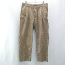 ◇ UNITED ARROWS ユナイテッドアローズ 内掛けボタン シンプル ストレートパンツ サイズM ブラウン メンズ E 【中古】(4)