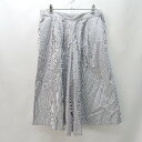 ◇ ALBIATE MILANO FOR 23区 ストライプ ウエストゴム ガウチョパンツ サイズ40 グレー系 レディース E 【中古】(4)