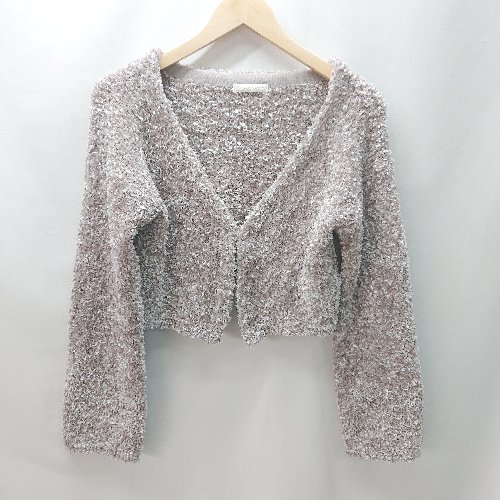 ◇ PROPORTION BODY DRESSING プ－ドル フロントホック 長袖 カ－ディガン サイズFR ピンク系 レディース E 【中古】