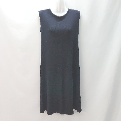 ◇ green label relaxing UNITED ARROWS リブニット ノ-スリ-ブ ひざ丈 ワンピース 表記なし ブラック レディース E 【中古】 ◇ green label relaxing UNITED ARROWS リブニット ノ-スリ-ブ ひざ丈 ワンピース 表記なし ブラック レディース E 【中古】