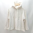 ◇ UNIQLO U ユニクロ ユー サイドスリット フード プルオ-バ- 長袖 パ-カ- サイズXL オフホワイト系 レディース E 【中古】