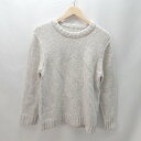 ◇ URBAN RESEARCH アーバンリサーチ ウ−ル混合 シンプル 長袖 ニットセ−タ− サイズL アイボリー レディース メンズ E 【中古】