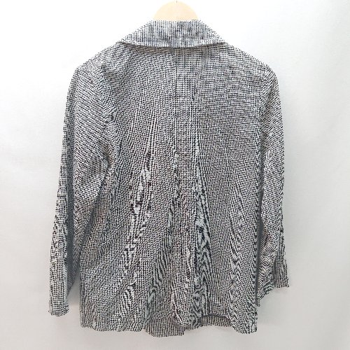 ◇ RAY CASSIN レイカズン 千鳥柄 薄手 カジュアル 軽い 長袖 ジャケット サイズF ブラック ホワイト レディース E 【中古】