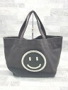 ◇ EcoDeco エコデコ ビジュー かわいい パール ハンドバッグ ブラック レディース P 【中古】