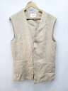 ◇ BEAUTY & YOUTH ビューティアンドユース UNITED ARROWS シンプル 無地 ベスト ジレ 表記なし ベージュ レディース P 【中古】