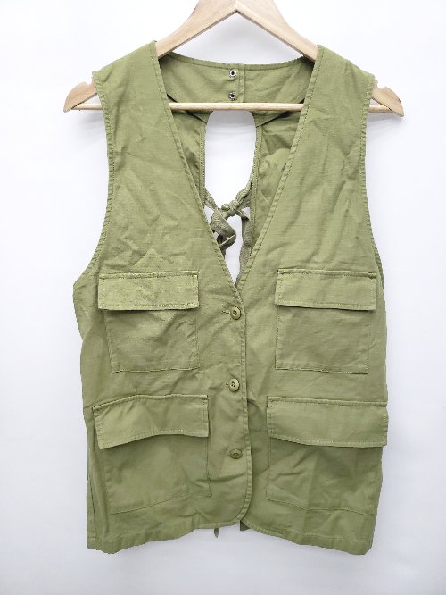 ◇ CIAOPANIC チャオパニック カジュアル リボン ベント サイズOne カーキ系 レディース P 【中古】