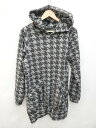◇ kOhAKU コハク 千鳥格子 フーディ 長袖 パーカー サイズ1 ブラック レディース P 【中古】