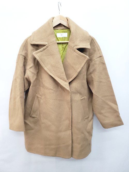 ◇ SLY スライ 無地 シンプル 長袖 チェスターコート サイズ1 キャメル系 レディース P 【中古】