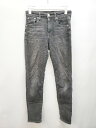 ◇ RED CARD レッドカード ウォッシュ加工 スキニー デニム ジーンズ パンツ サイズ22 ダークグレー系 レディース P 【中古】