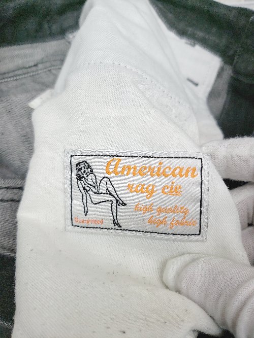 ◇ AMERICAN RAG CIE アメリカンラグシー コットン100% 無地 デニム ジーンズ パンツ サイズ1 ブラック メンズ P 【中古】
