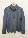 ◇ A day in the life UNITED ARROWS スウェット調 長袖 ジャケット サイズM ネイビー ブラック レディース メンズ P 【中古...