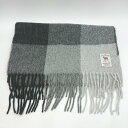 ◇ 《 HILLTOP ヒルトップ アンゴラ混 チェック スコットランド製 マフラー レディース メンズ 》 E 【中古】