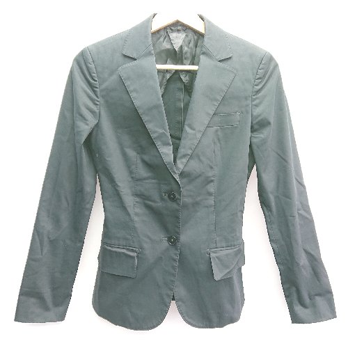 ◇ THE SUIT COMPANY シンプル カジュアル ひざ丈 S スーツセットアップ サイズ38 ブラック レディース E 【中古】