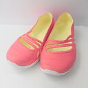 ◇ adidas アディダス かわいい ソール低め パンプス シューズ サイズ22.5 ピンクオレンジ レディース E 【中古】