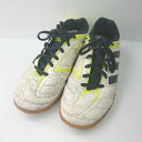 ◇ adidas アディダス V24850 スニーカー サイズ25.5 ホワイト イエロー ブラック メンズ レディース E 【中古】