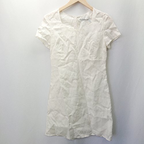 ◇ ◎ ●未使用● PENNY BLACK メイドイン イタリア シンプル 半袖 膝丈 ワンピース サイズ40 ホワイト系 レディース E 【中古】 ◇ ◎ ●未使用● PENNY BLACK メイドイン イタリア シンプル 半袖 膝丈 ワンピース サイズ40 ホワイト系 レディース E 【中古】