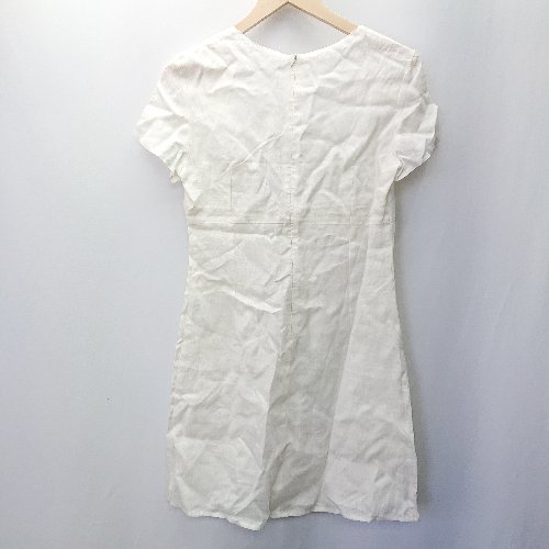 ◇ ◎ ●未使用● PENNY BLACK メイドイン イタリア シンプル 半袖 膝丈 ワンピース サイズ40 ホワイト系 レディース E 【中古】