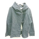 ◇ RNA アールエヌエー 麻紐 フード付き シンプル 長袖 コート サイズM ネイビー レディース E 【中古】