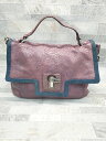 ◇ ◎ JUICY COUTURE ジューシークチュール キレイめ 2WAY ハンド トートバッグ パープル系 レディース P 【中古】(4)