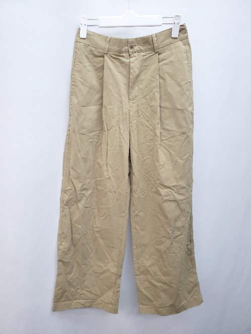 ◇ sara&cake サラアンドケイク ウエストゴム シンプル タックパンツ ベージュ レディース P 【中古】