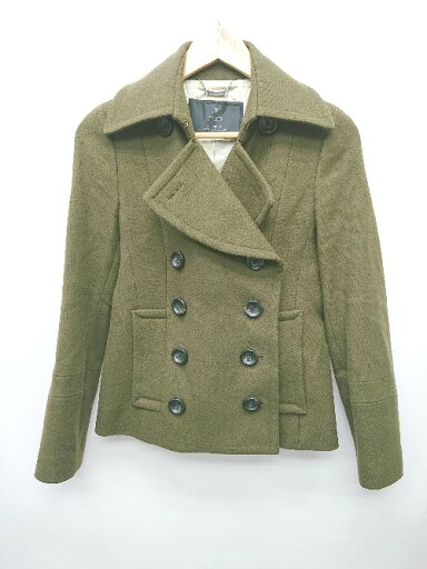 ◇ INED イネド カシミヤ混 秋冬 長袖 ピーコート サイズ9 カーキ レディース P 【中古】 ◇ INED イネド カシミヤ混 秋冬 長袖 ピーコート サイズ9 カーキ レディース P 【中古】
