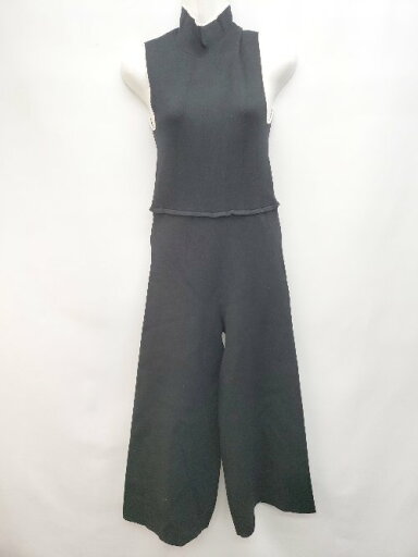 ◇ ZARA ザラ ハイネック バックジップ オールインワン サイズEUR M ブラック レディース P 【中古】 ◇ ZARA ザラ ハイネック バックジップ オールインワン サイズEUR M ブラック レディース P 【中古】