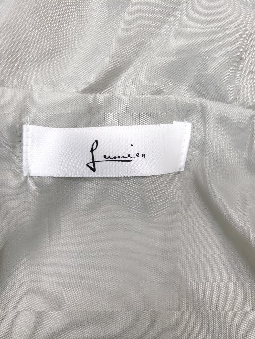 ◇ OMNES オムネス ジップアップ ボリュームスリーブ ショート丈 長袖 ジャケット サイズF ライトグリーン系 レディース P 【中古】