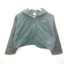 ◇ PUMA プーマ EVO ショート丈 長袖 パーカー サイズUS XS ブラック レディース E 【中古】