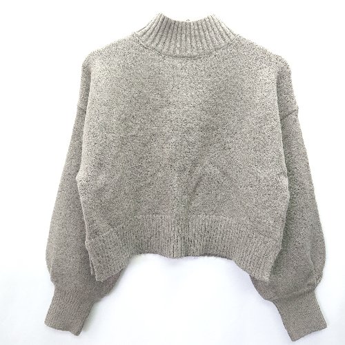 ◇ ◎ Chico チコ ハイネック シンプル 無地 おしゃれ 長袖 ニット サイズF グレージュ レディース E 【中古】 ◇ ◎ Chico チコ ハイネック シンプル 無地 おしゃれ 長袖 ニット サイズF グレージュ レディース E 【中古】