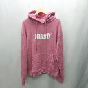 ◇ muahmuah ムーアムーア トレーナー フーディ ビッグシルエット 長袖 パーカー サイズF ローズピンク レディース E 【中古】(4)