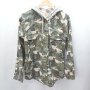◇ H&M DIVIDED エイチアンドエム ディヴァイデッド 迷彩柄 長袖 ジャケット サイズ38 カーキ系 レディース E 【中古】