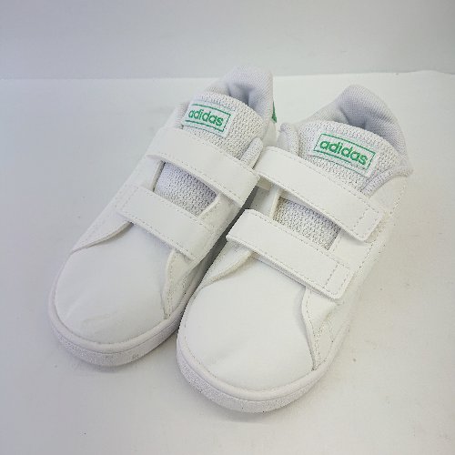 ◇ adidas アディダス キッズ ART EF0301 マジックテープ スニーカー サイズ15.0 ホワイト メンズ E 【..