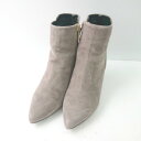 ■ SEVEN TWELVE THIRTY セヴントゥエルヴサーティ ヒール柄あり ショート丈 ブーツ サイズ22.5 グレー系 レディース E 【中古】(4)