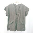 ◇ Comme ca Mature コムサマチュア Vネック ウエストゴム セットアップ サイズF ブラウン レディース E 【中古】
